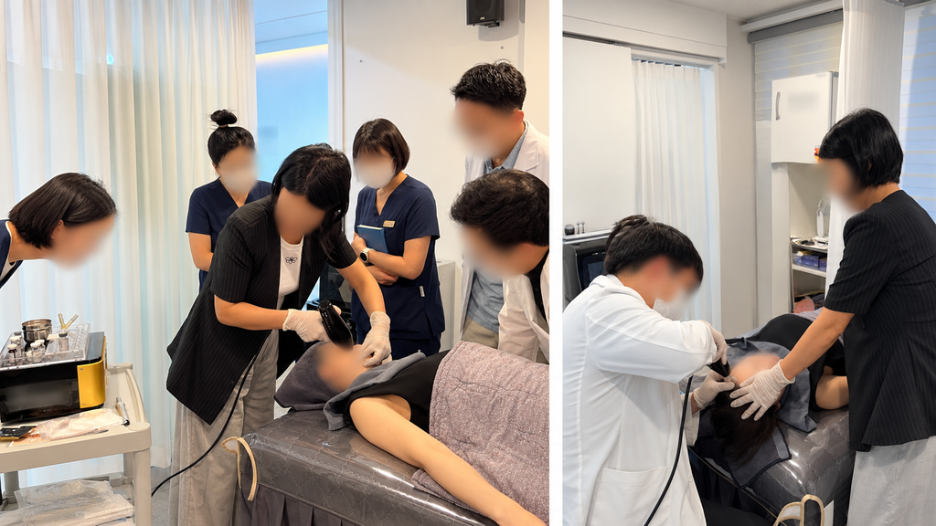 SUPIONM MDERMAJET professional training and hands-on device demonstration in Korea